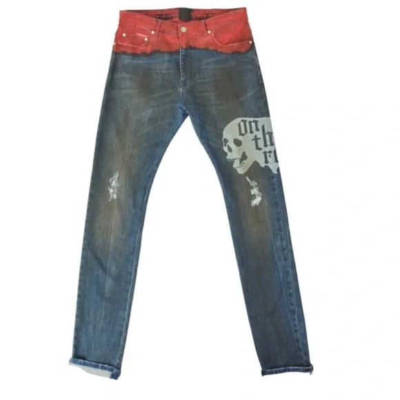 Alchemist Holt Etched Dip Dyed Jeans × 129